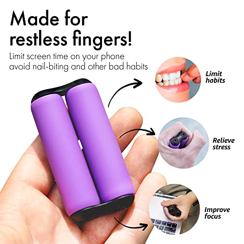 Image of ONO Roller - Handheld Fidget Toy for Adults | Help Relieve Stress, Anxiety, Tension | Promotes Focus, Clarity | Compact, Portable Design (Purple, Junior Size - ABS Plastic)