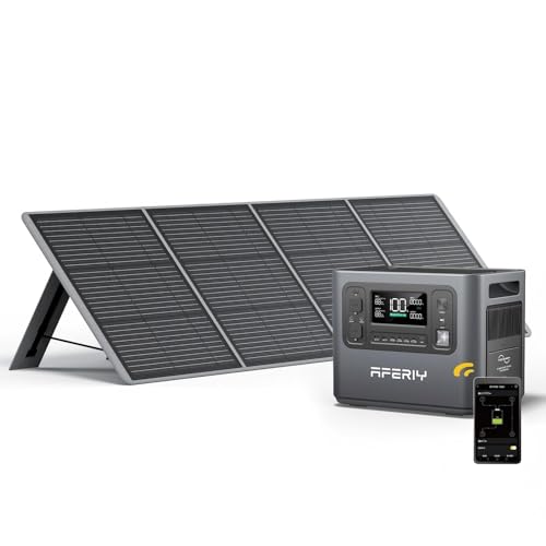 AFERIY Solar Powerstation 2400W (4800 W Peak) P210, mit 200W...