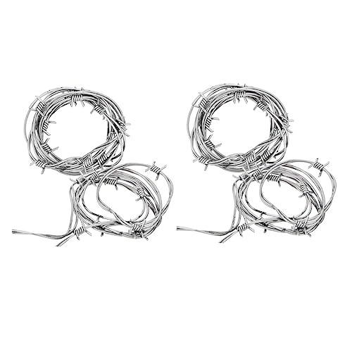 KONTONTY 4piezas Barbed Wires Falsos para Decoración De Halloween De Simulación De Alambre De Espino Accesorios para Fiestas y Casas Embrujadas Metros Crean Terrorífico