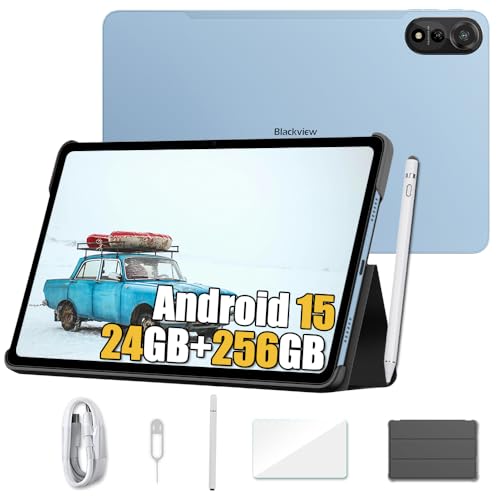 Blackview Mega 2 Android 15 Tablet 12 Pulgadas, 24GB+256GB/2TB TF Juegos Tablet, 2.4K FHD+, 4G LTE +...