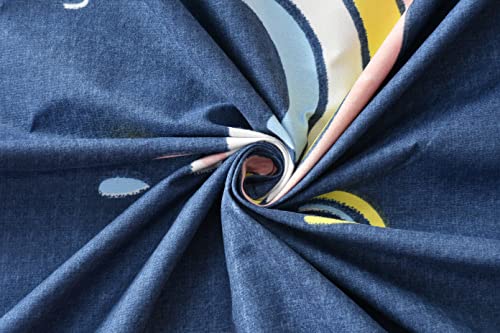Image of Elastic Fitted Bedsheets Single Bed Soft Glace Cotton (Fits 48X 72 X up to 6 Inch Size)- 300tc Blue Color