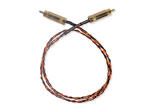 Cables RCA Sonoro de 1,5 metros con conectores dorados para audio phono
