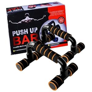 MAGNIDUDE Pushup Stand for Home Workout | Parallettes with Non-Slip Grip | Push Up Bar for Men & Women | Home Gym Equipment | Durable Exercise Gear (120 KG Capacity)