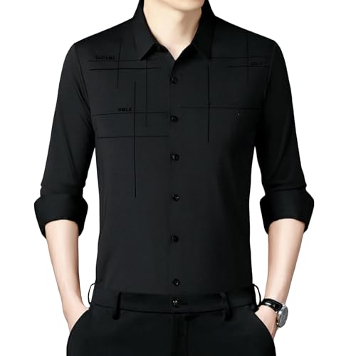 Camisa de manga larga transpirable y elástica sin costuras para caballero