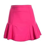 Geschlecht: Damen, Mädchen Minetom Damen Retro Elegant Knielang A-Linie Hohe Taille Glockiger Mini Rock Faltenrock Cocktail Party Minikleider Rose DE 40