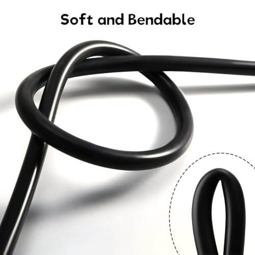 3 Meter Unterdruckschlauch Kfz(Innendurchmesser 4mm, Außendurchmesser 8mm), Vakuum Silikonschlauch Auto, Kühlmittel Schlauch für Auto Motor Verwendung und Turbosysteme, Schwarz