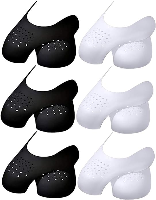 Protector de arrugas de zapatos, 6 pares de protectores de arrugas de zapatos para la mayoría de las arrugas de tenis para mujeres 5-9 hombres 7-12