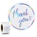 Holographic Thank You Stickers 500 Count — 1.5 Inch Iridescent Foil Thank You Labels for Small Business Packaging, Waterproof Self-Adhesive Stickers for Envelopes, Gift Bags, Boxes, Mailers