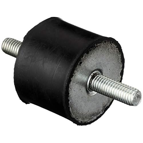 4 Stück Maschinenfuß Möbelfuß Gummi-Metall-Element mit 2-seitigem Gewinde Typ A (M8x23, 40x30)