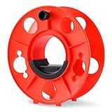 Amazon Basics Extension Cord Reel, Capacity Up to 150-foot 16/3 SJT Cord, Orange