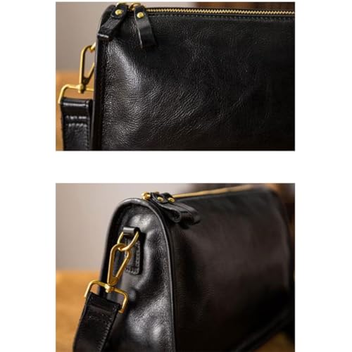 Mens Messenger Shoulder Bags Genuine Leather Casual Daypacks Briefcases Crossbody Bags Waist Packs 11Inch3