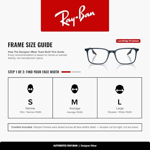 Image of Ray-Ban RX5421F Low Bridge Fit Rectangular Prescription Eyewear Frames