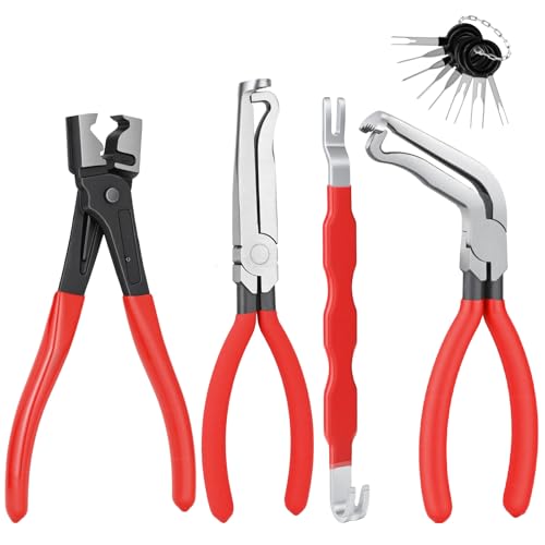 Oebruel 4PCS Electrical Disconnect Pliers Automotive Electrical Connector Separator Electrical Plug Connector Disconnect Tool for Cars Trucks & SUVs