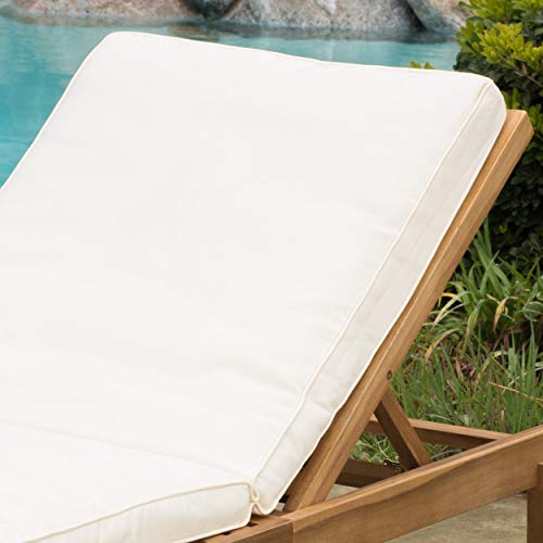 Christopher Knight Home 296580 Ariana Acacia Wood Chaise Lounge thumb #4