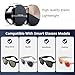 [2-Pack] Light Cover for Meta Glasses, LED Blocker Compatible with Ray-ban Wayfarer (& Gen2), Skyler, Headliner HSTN Flash Sensor Blocking Sticker Accessories, Privacy Cover for Meta Camera Lens