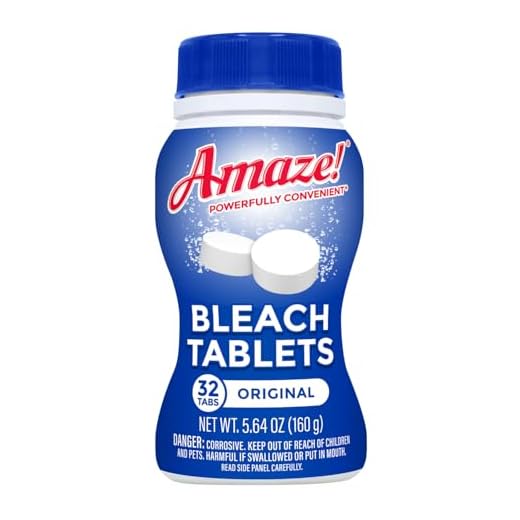 AMAZE! Ultra Concentrated Bleach Tablets for Laundry and Home Cleaning (32 Count Original)