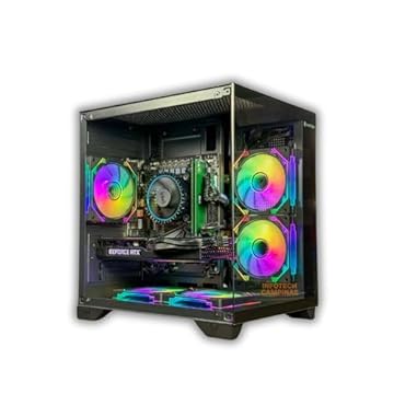 PC Gamer Aquário Preto Intel i5 12400 | RTX 4060 | 16GB | SSD 500GB | Win 11 Pro - Pronto pra jogar!