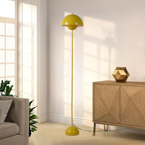 Lampadaire Alpinaluz jaune en acier E27 pour salon - 7