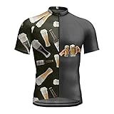 maglietta unisex con stampa 3d, maglietta da birra, 4 pezzi, divertente, maschio, alla moda, per sport, ciclismo, abbigliamento 3d, oktoberfest, alla moda, a maniche corte, girocollo, stabile, per