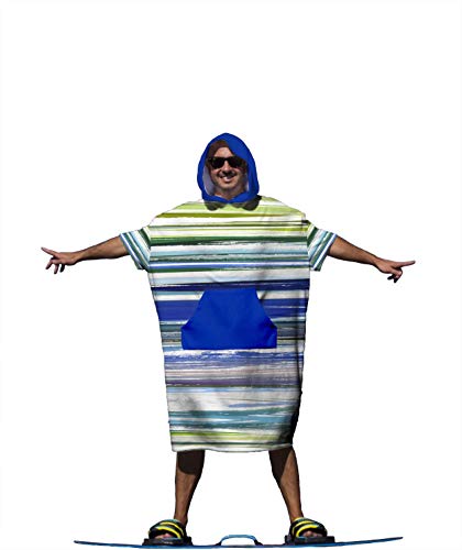 Fratelli Surf Poncho, Hooded Towel, Surf Hoodie, Swim Parka, Surf, Kitesurf Poncho, Sportswear, Printed Beach Poncho