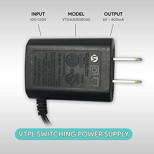 Rocketbus Switching Ac Power Supply Adapter 6V Dc Cord For At&T Vtech S005Iu0600040 6.0V 400Ma Cordless Phone System #TOP2