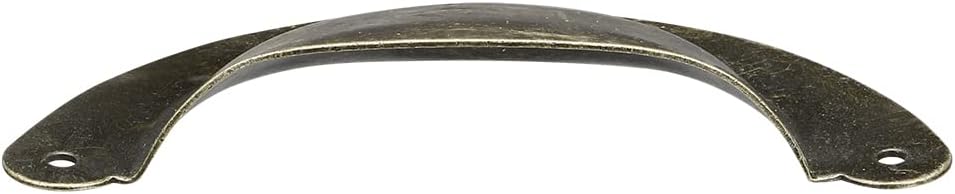 uxcell Cup Pulls, Carbon Steel Shell Pull Handles Bronze Tone for Dresser Kitchen Cabinet Drawer, 3.9" Length 1.77" Width,6 Pack