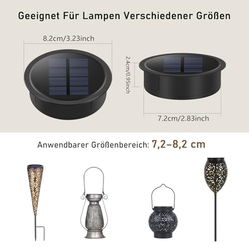 Panneau solaire de rechange 600 mAh pour éclairage extérieur
