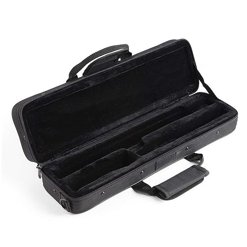 BESPORTBLE 1Pc Professional Padded Flute Shoulder Bag Lightweight Flute Carrying Case Ergonomic Design Durable Protection Easy to Carry with Strap Black