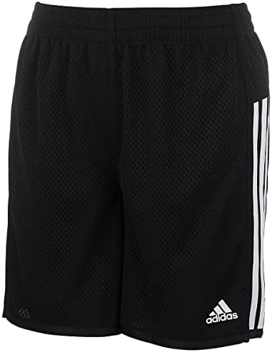 adidas Girls' Big 5" Mesh Althletic Short, Black Adi, X-Large