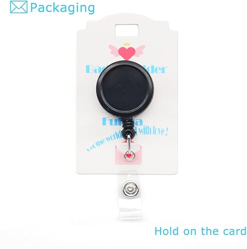 Miniatura 8 de Carrete retráctil de fieltro con diseño de calavera para identificación de tela, tarjetero de identificación para enfermera