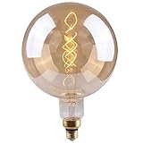 Con referencia 150088 Bombilla LED Globo Gigante E27 4W Equi.28W 280lm Regulable 2100K Transparente 25000H 7hSevenOn Vintage