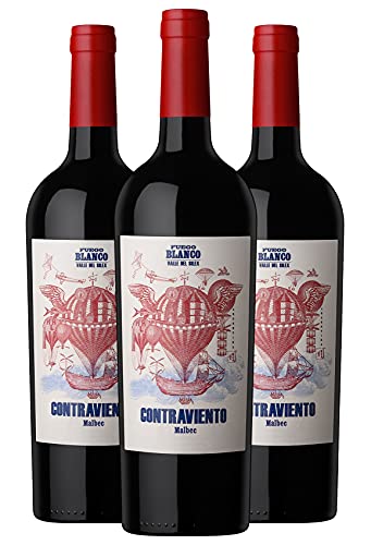 Bodega Fuego Blanco - Contraviento Malbec 2019 - San Juan/Argentinien - Rotwein Trocken (3 x 0.75 l) Cover