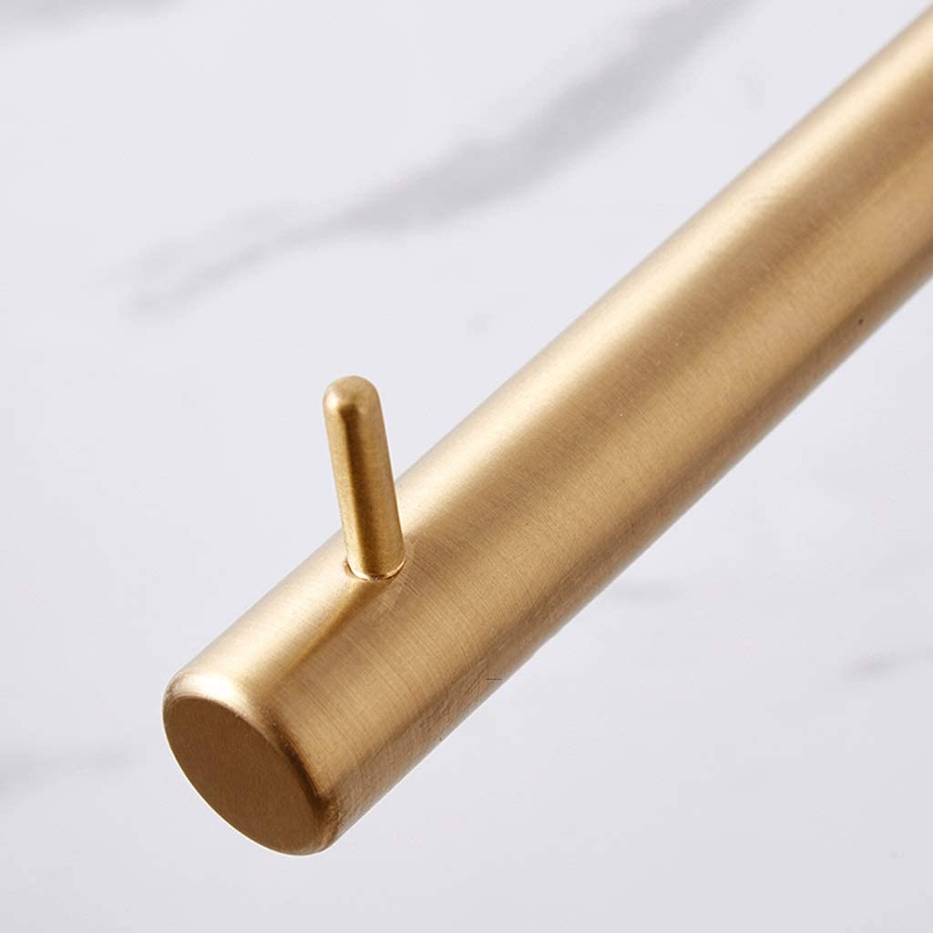 ZQDMYT Portarotolo in Ottone Massiccio ， Portarotolo da Parete Porta fazzoletti di Lusso Antico in Stile Nordico ， Accessori per Il Bagno ， Oro