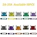 Auto Car Blade Fuses Assortment Kit – 50Pcs Low Profile Mini (2A/3A/5A/7.5A/10A/15A/20A/25A/30A/35A) for Car Boat Truck SUV Automotive Replacement Fuses