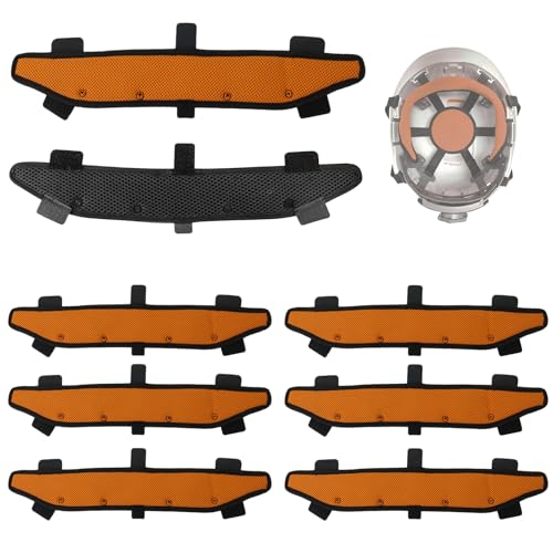 Hard Hat and Safety Helmet Sweatband fit for Replacement Sweatband for Hard Hat, Washable Reusable Hardhat Sweatband Liners Air Cushion Accessories, Strongly Absorbent Hardhat Sweatband - 8 PACK