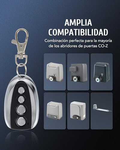 Miniatura 2 de Co-Z 1 Pc Wsr1 Mando A Distancia Para Puertas Correderas Hasta 30m Control Remoto Para Puerta Corredera Y Puerta Batiente De Co-Z