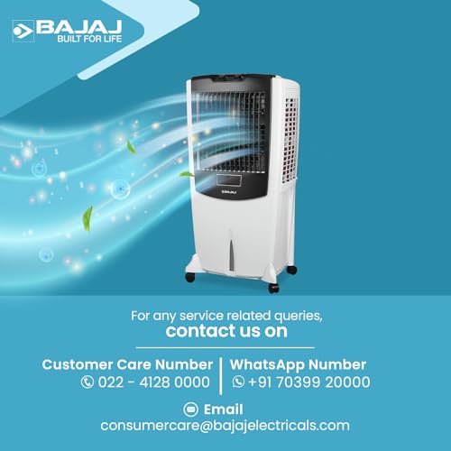 Bajaj DMH 115 Litre Desert Air Cooler for home with Dura Marine Pump| 3-Yr Warranty | Hexacool & TurboFan Technology | Inverter Compatibility | Ice Chamber | 3-Speed Control | White Cooler for room - Image 7