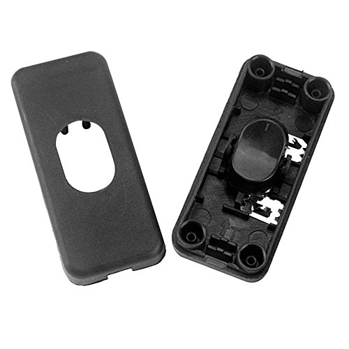 Merssavo 2 Pcs Botón Negro Interruptor de Balancín del Barco del Control Lámpara de Mesa Switch de Línea
