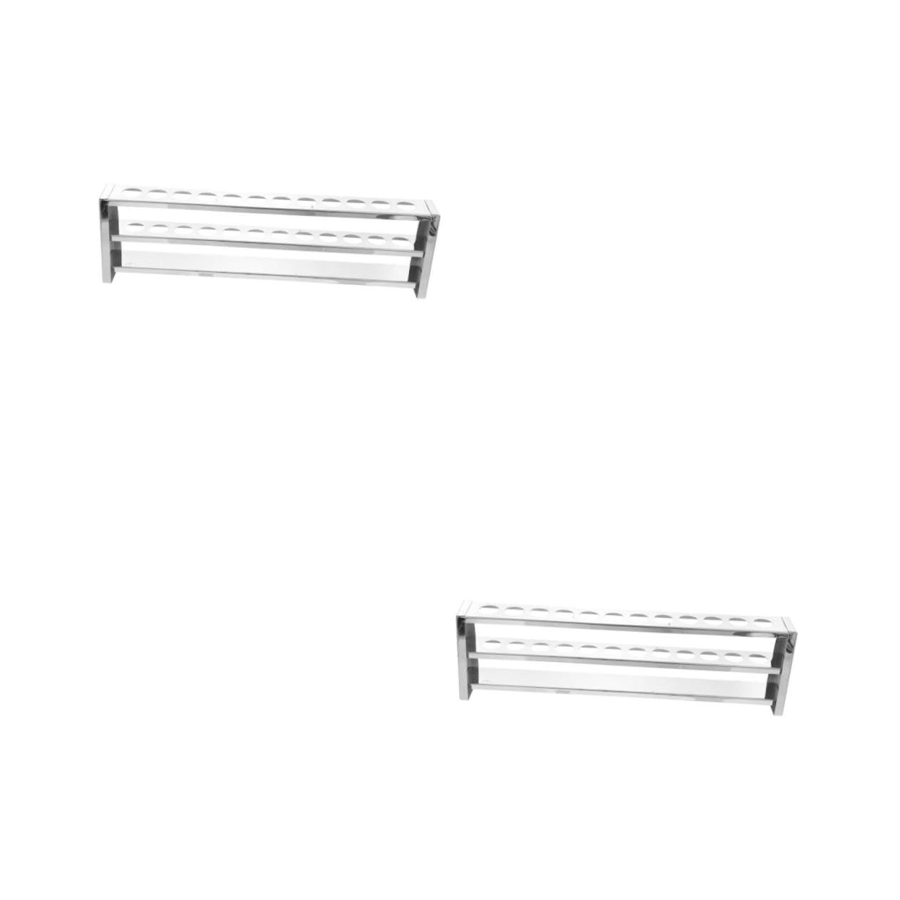 2stücke Test Tube Rack Für Röhrchen Stabiler Und Praktischer Reagenzglasständer Für Und Bildungseinrichtungen Für Ordentliche Aufbewahrung