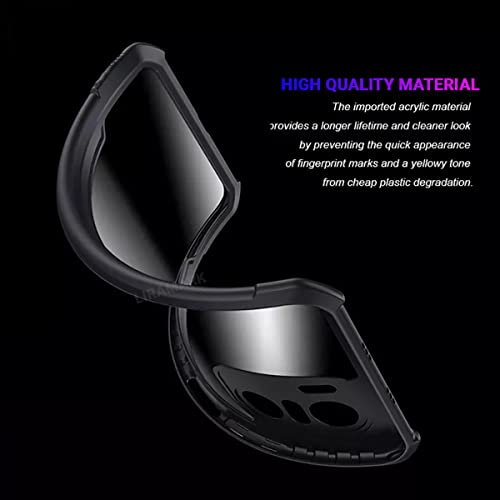 Image of LIRAMARK Transparent Clear Shock Proof Back Cover Case Designed for Redmi Mi 11X / 11X Pro / 11i / K40 / K40 Pro / K40 Pro Plus /Poco F3 (Black)