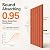AUTORIFIC Self-Adhesive Acoustic Panels,11.8”x15.7”x0.35”,Tangerine,12 Pack