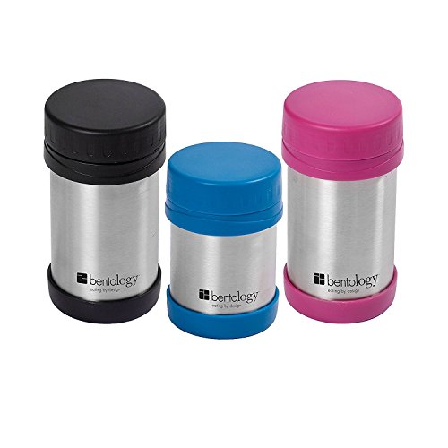Bentology Stainless Steel Vacuum Insulated Food Jar - 17 oz Pink - Large Lunch Jar for Soup and more - Contains No Phthalates, BPA, or PVC - Thumbnail 3