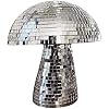 Boule Disco Champignon à Facettes Miroir – Lot 2 Tailles, Décoration Festive Rétro Pour Fêtes & Maison