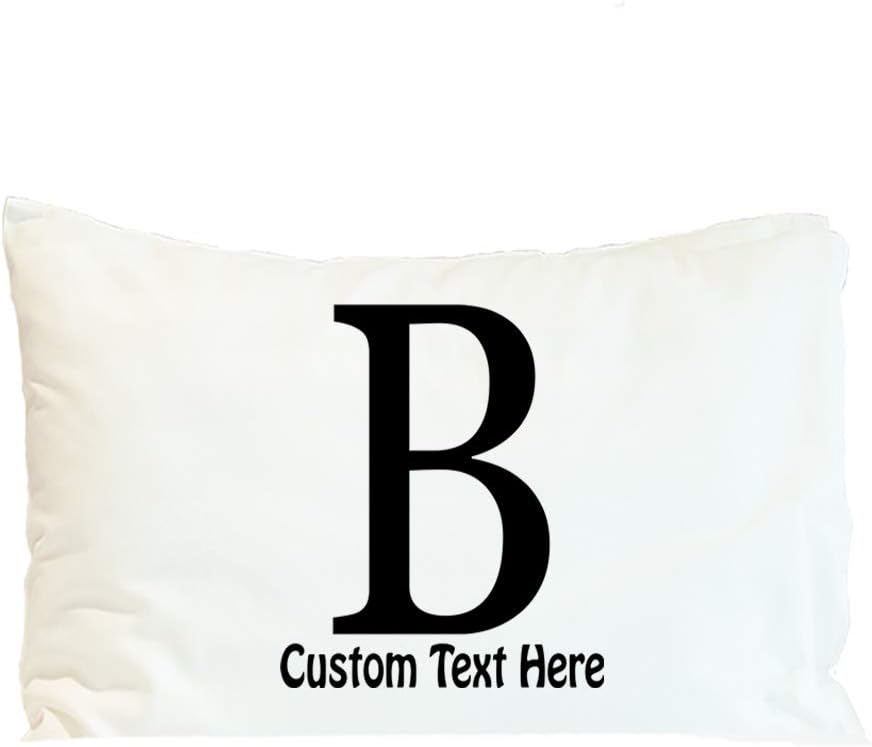 Style In Print Custom Pillow Case Alphabet Letter Monogram B Typography & Symbols Polyester Home Decor Bed Pillow Covers Personalized Text Here 30x20 Inches