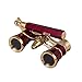 Levenhuk Broadway 325N Opera Glasses (Red Theater Binoculars with LED Light and Extendable Handle)