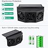Solar Powered Car Window Exhaust Fan | 3 Fan Car Solar Power Air Vent Radiator | Car Air Purifier For Vehicle Ventilation (black)