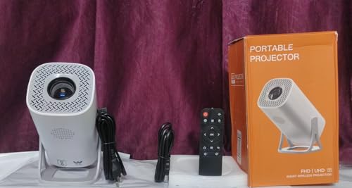 Image of S40 Mini Portable Projector, Android WiFi Smart Home Projector, 120 ANSI Lumens, LCD TFT Display, 8GB Storage Connecting with All Popular OTT Platforms