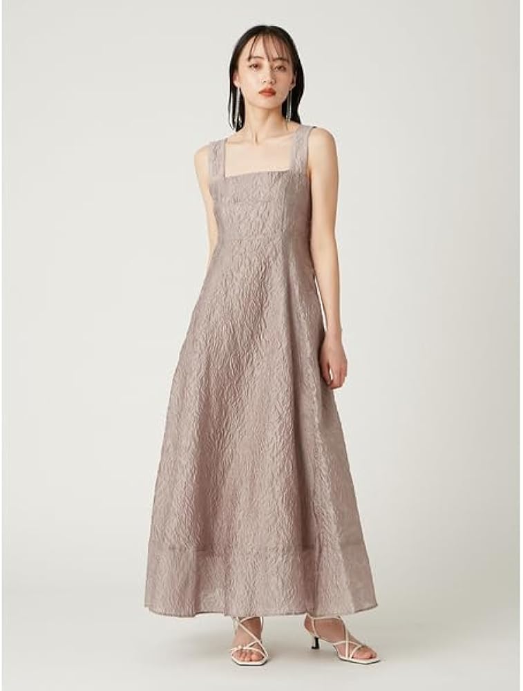 Amazon.co.jp: [フレイ アイディー] ワイドストラップフレアワンピース