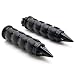 Krator TRHB114AB Hand Grips (Spike Black Comfort Rubber Motorcycle Cruiser Bike Handlebar (1")
