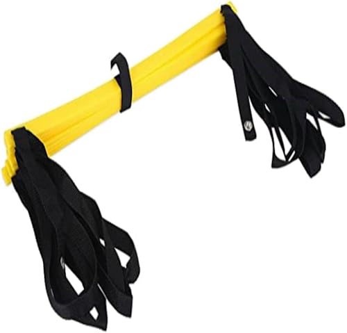 Juego de entrenamiento de escalera y agilidad con peldaños planos duraderos, equipo de ejercicios de pies y maniquí de aparejos - perfecto para